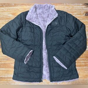 The North Face Girl’s Reversible Mossbud Swirl coat size Large, 14/16